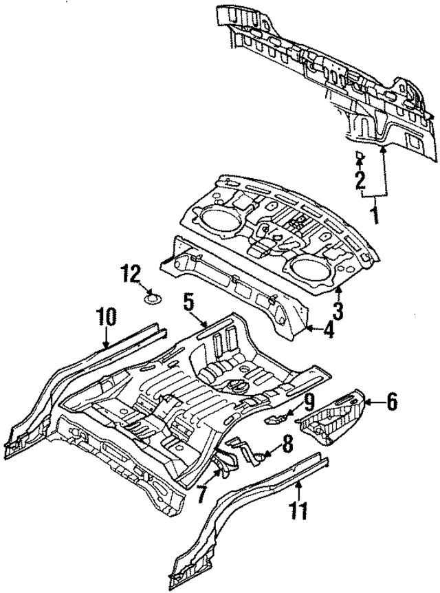MB959435 - Body: Rear Body Panel for Mopar Image