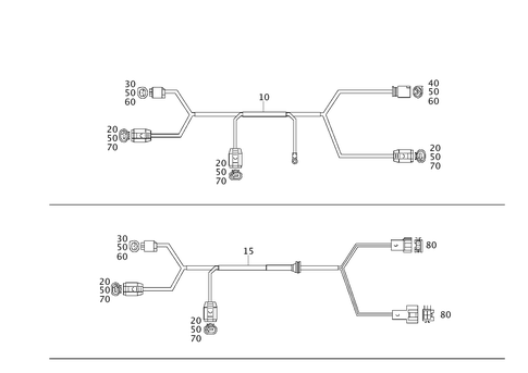 Solar Sensor and Washer Nozzle Heater Wiring Harness in Engine Compartment for 2001 Mercedes-Benz C240 #0