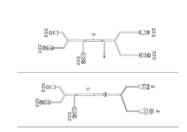 2035402906 - Electrical Equipment and Instruments: Wiring Harness for Mercedes-Benz: 180C, C230, C240, C280, C32 AMG, C320, C350, C55 AMG Image image