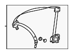 21186082857G52 - Electrical: Retractor Assembly for Mercedes-Benz Image