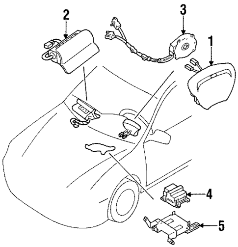 Air Bag Components for 1999 Mercury Tracer #0