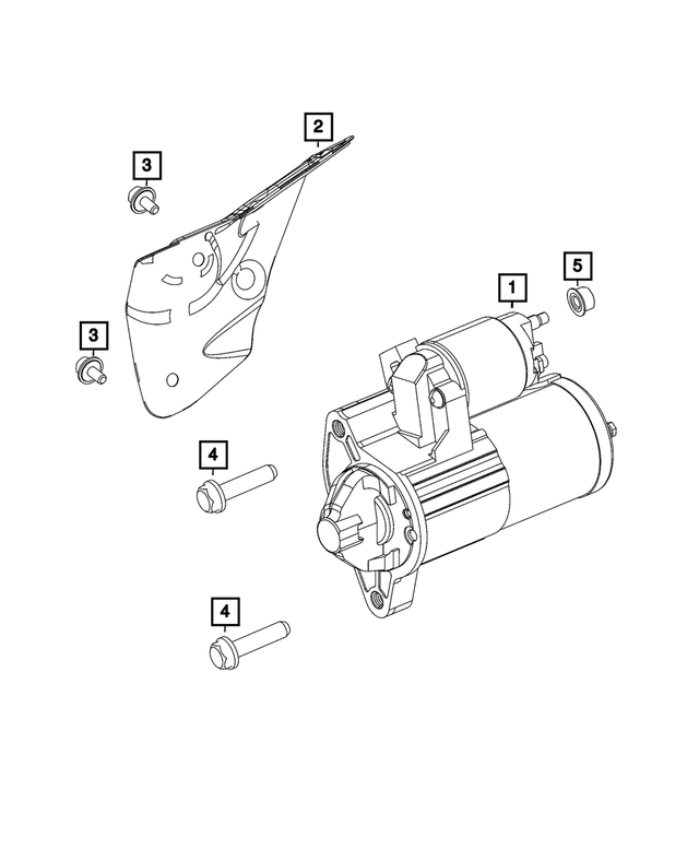 68371509AA - Electrical: Starter Shield for Mopar Image