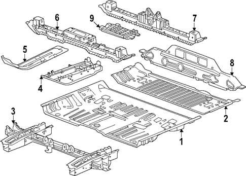Floor & Rails for 2025 Chevrolet Equinox #0