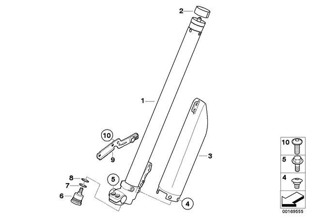 31427707415 - : Slider Tube Left for BMW-Motorrad Image