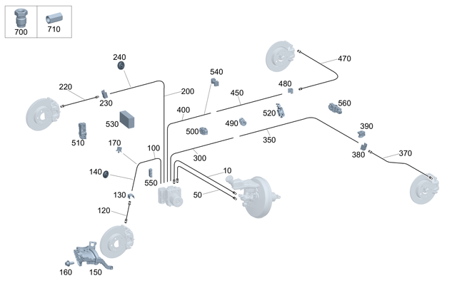 2474200226 - : Brake Line for Mercedes-Benz: 180A, 180b, 220a, A220, A35 AMG, CLA250, CLA35 AMG, CLA45 AMG, CLA45 AMG S, EQB 250+, EQB 300, EQB 350, GLA250, GLA35 AMG, GLA45 AMG, GLB250, GLB35 AMG Image