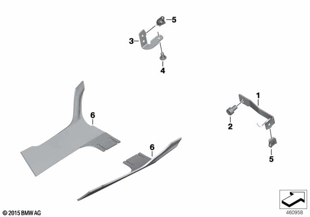 46637715953 - Frame and Mounting Parts: Left Bracket -  for BMW-Motorrad Image