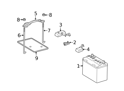 Battery for 2006 Lexus GX470 #0
