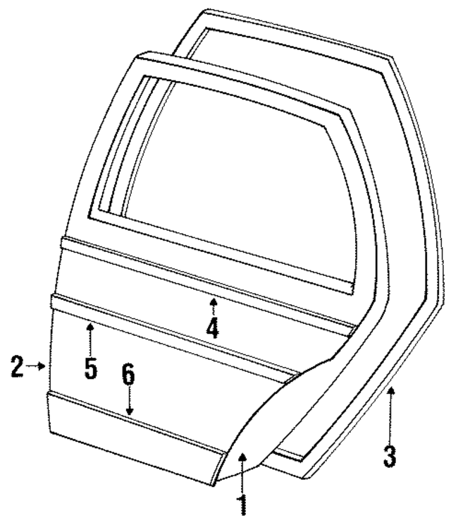 2017300805 - Body: Door Shell for Mercedes-Benz Image