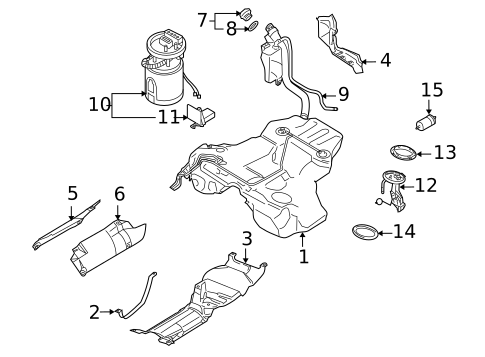 Fuel System Components for 2007 Audi A4 Quattro #1
