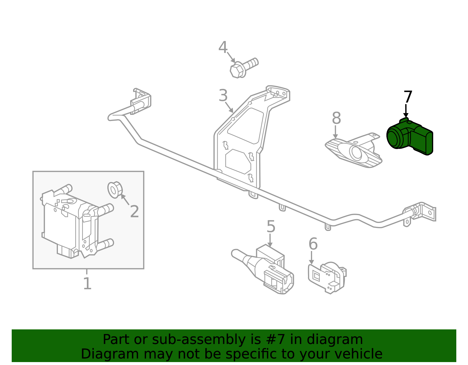 39680-TEX-Y41ZN - 2020-2022 Honda CR-V - Park Sensor | Honda Parts