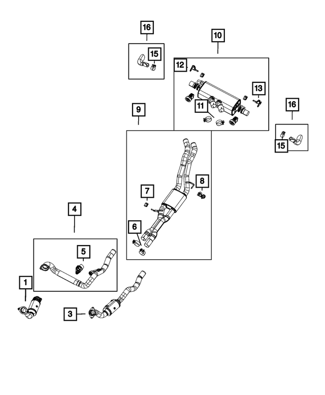 68541365AA - Exhaust: Spring Bolt, Right for Mopar Image
