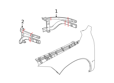 Structural Components & Rails for 2010 Dodge Ram 1500 #0