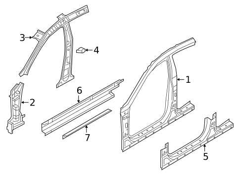 Center Pillar & Rocker for 2015 Hyundai Genesis #0