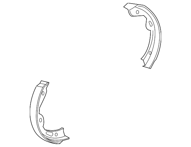 Park Brake Shoes - Porsche (9Y0-698-533-A)