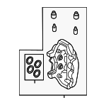 971615424R - : Disc Brake Caliper for Porsche: 911, Panamera Image