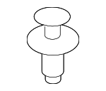 RYQ500140 - Body: Grille Retainer for Land Rover: Defender 110, Defender 130, Defender 90, Discovery, Range Rover, Range Rover Sport, Range Rover Velar Image