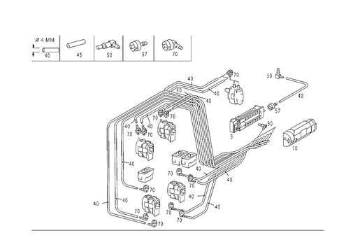 Vacuum Parts Used W/Air Conditioning Automatics for 2002 Mercedes-Benz CLK430 #0
