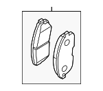 D1060ET01A - : Brake Pads for Nissan Image