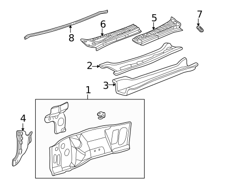 Cowl for 2004 Ford Excursion #0