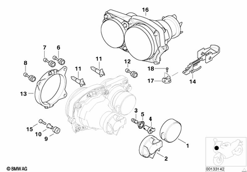 Headlight for 2000 BMW-Motorrad R 1150 GS #0