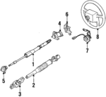 1359225 - Steering: Shaft Assembly for Volvo: 740, 760, 780, 940 Image