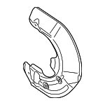 97035180100 - Brakes: Splash Shield for Porsche: Panamera Image