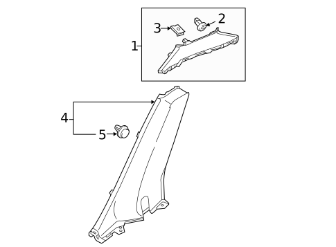 Interior Trim - Quarter Panels for 2017 Kia Forte5 #0