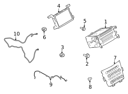 Navigation System Components for 2010 Lincoln MKT #0
