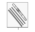 8522224150 - : Wiper Blade for Lexus: RC F, RC Turbo, RC200t, RC300, RC350 Image