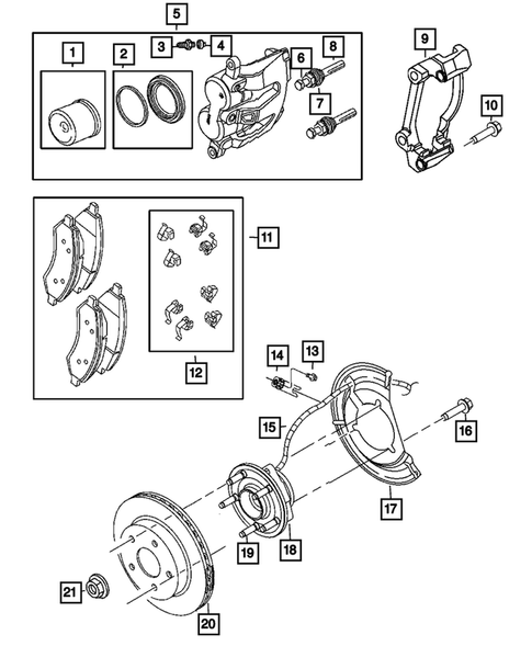 Front Brakes for 2007 Dodge Ram 1500 #0