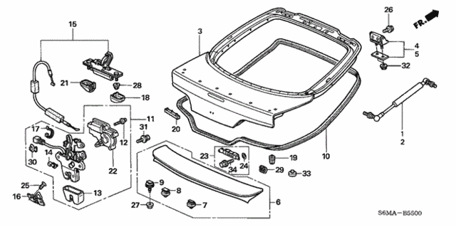 Tailgate for 2006 Acura RSX #0