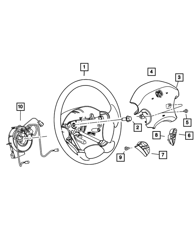 UC40ZP7AB - : Air Bag Module Cover for Mopar Image