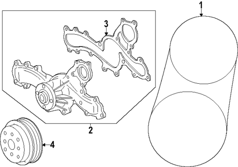 Belts & Pulleys for 2024 Lexus TX550h+ #0