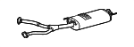 17420F4010 - : Muffler &amp; Pipe for Toyota Image