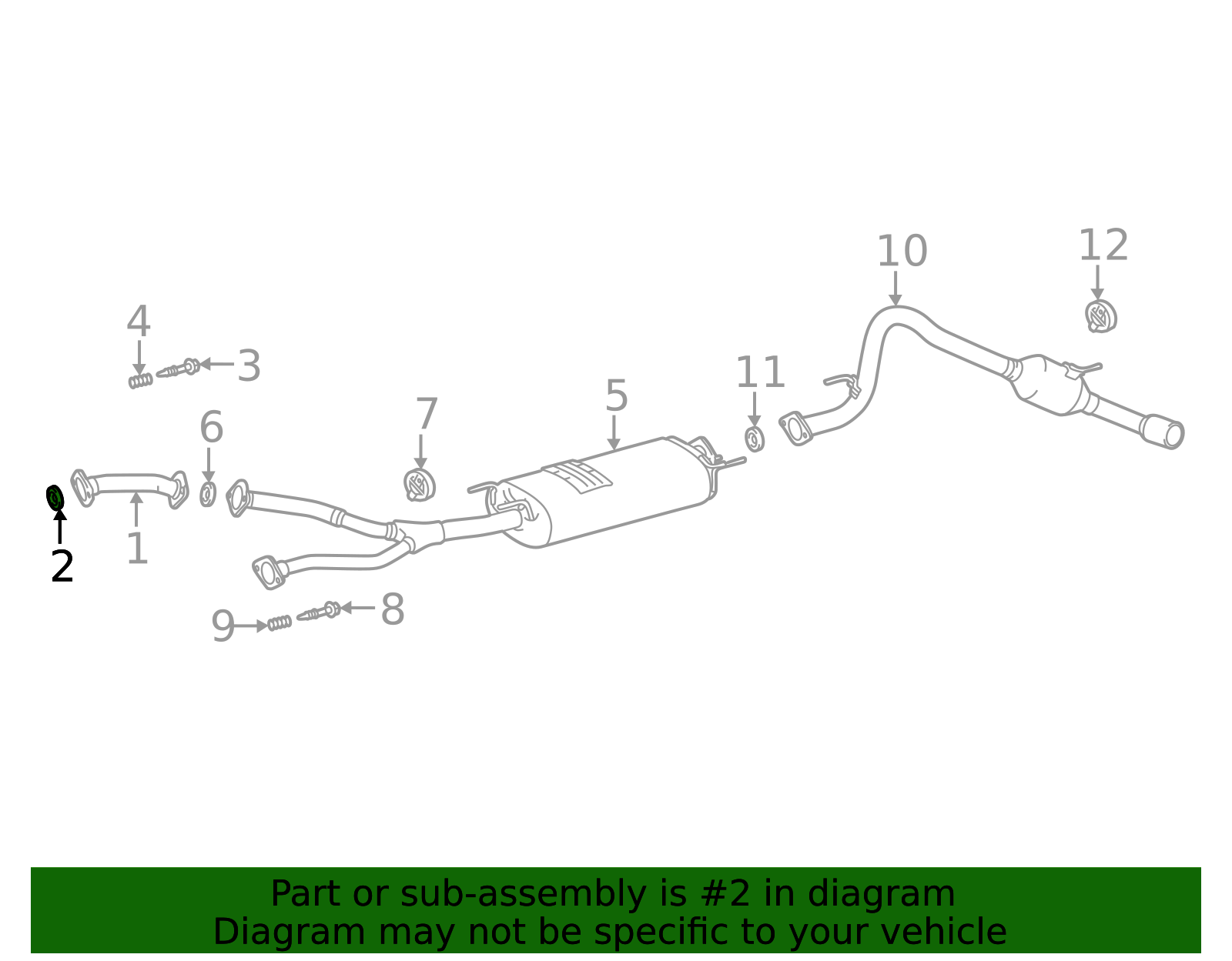 17451-0D140 - Exhaust Pipe Gasket Longo Toyota Parts