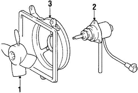 Cooling Fan for 1989 Toyota Camry #0
