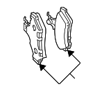 1710901 - Brakes: ACDelcoâ„¢ Brake Pads for Pontiac: GTO Image image