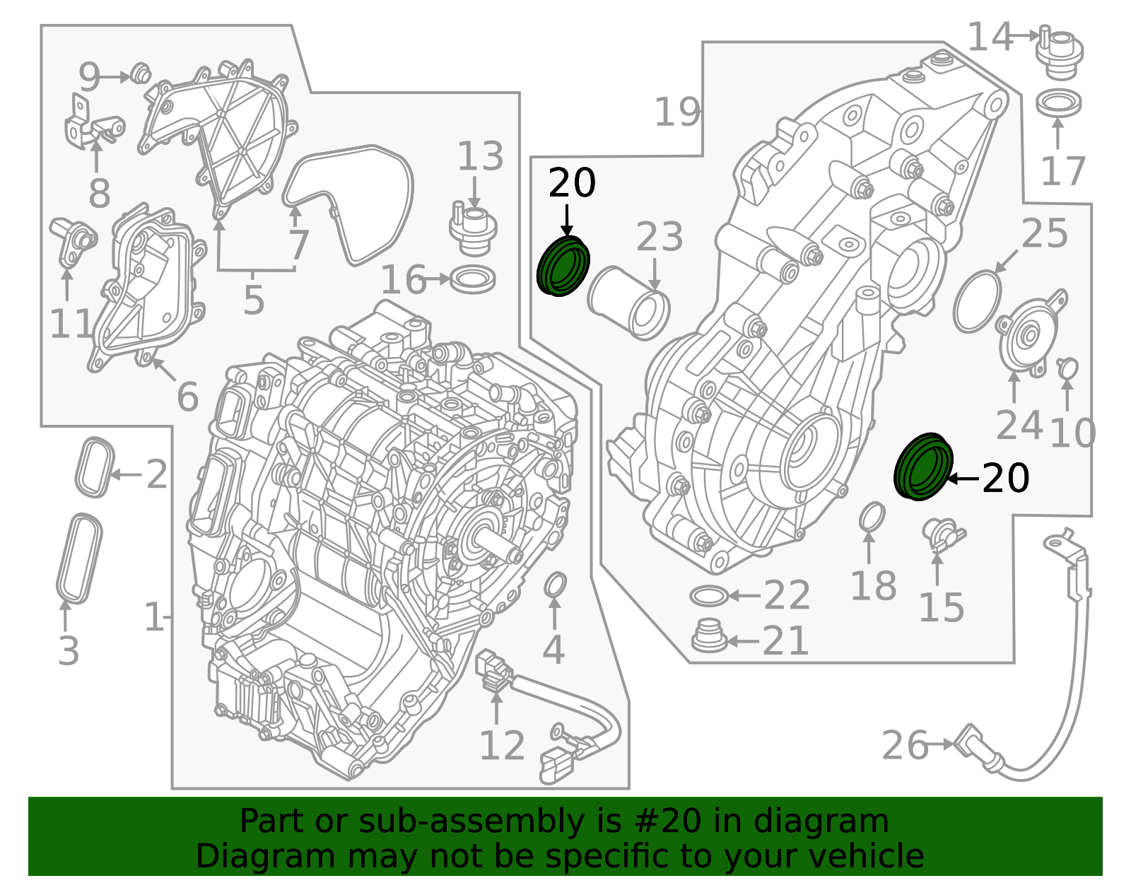 38342-00Q0E - Manual Transmission Output Shaft Seal 2009-2025 Nissan ...