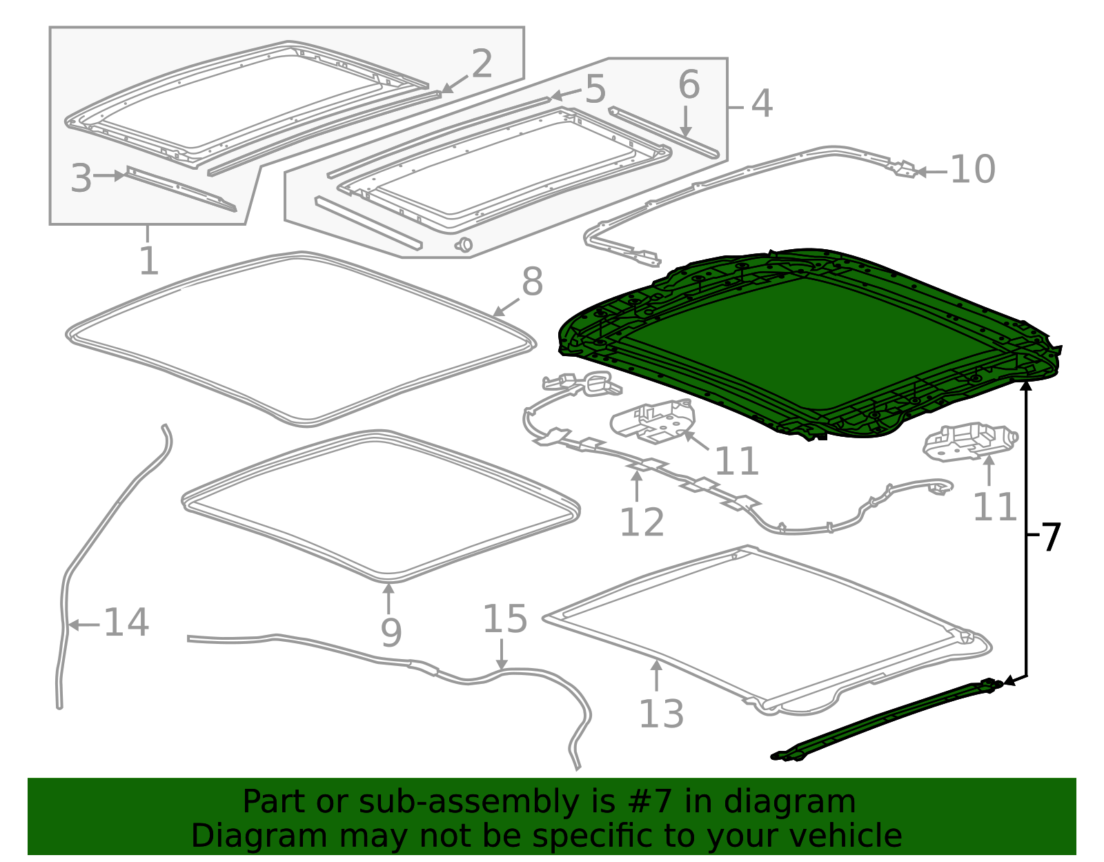 Sunroof Housing 84496043 | TascaParts.com