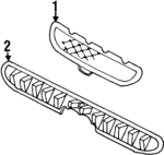 8655227500 - Body: Grille for Hyundai: Tiburon Image