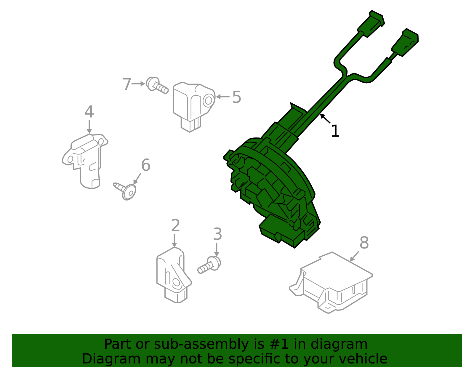 OEM Airbag Clock Spring Plug Connector For 2019-2020 Hyundai Santa Fe – Driver Side, Unbranded Replacement
