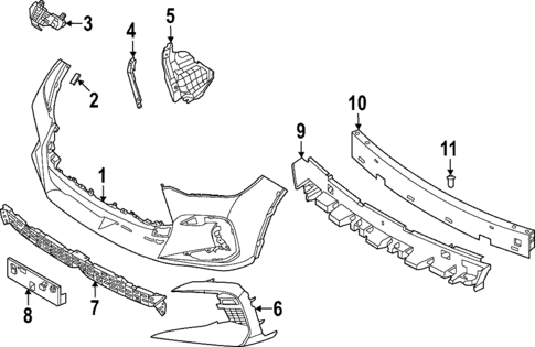 Bumper & Components - Front for 2022 INFINITI QX55 #0