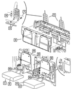 1JL201J3AA - Interior Trim: Rear Seat Cushion for Mopar Image