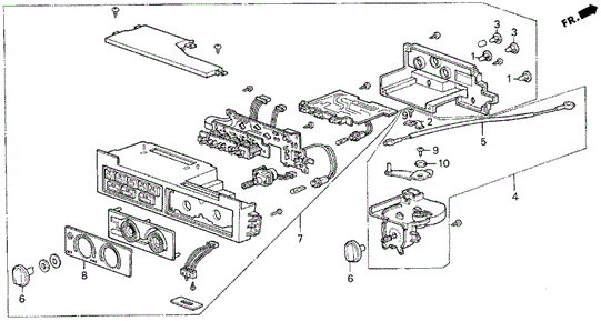 Heater Control for 1990 Acura Legend #0