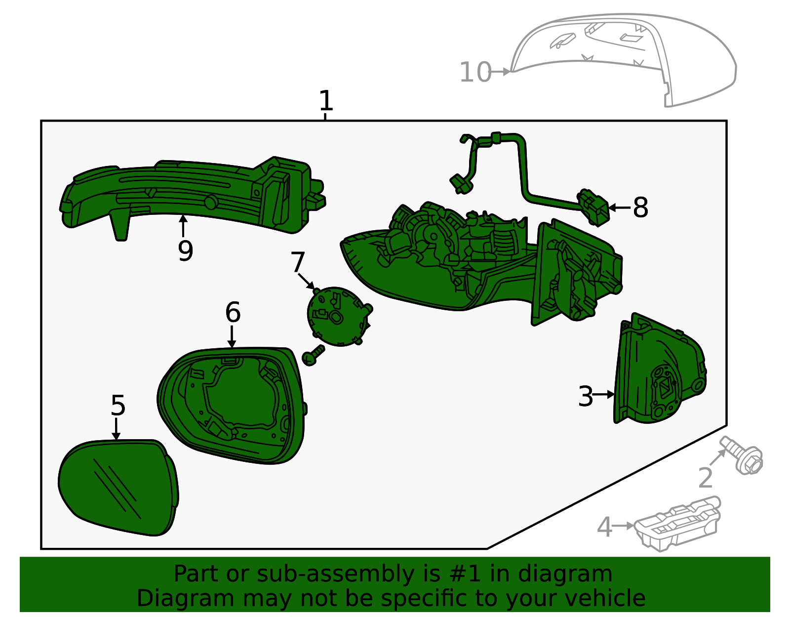 2024-2025 Buick Envista Mirror Assembly 42888022 | OEM Parts Online