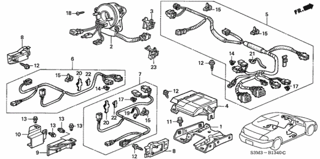 SRS Unit for 2003 Acura CL #0