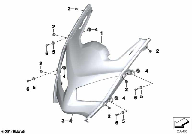 46637724888 - Frame and Mounting Parts: Support F Headlight -  for BMW-Motorrad Image