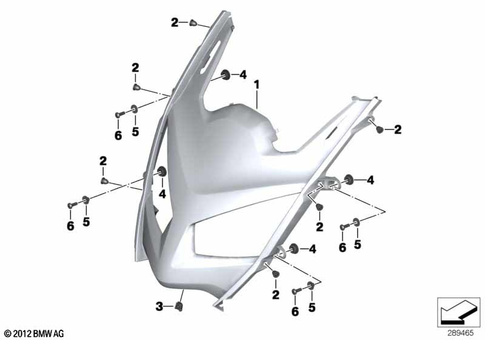 Motorcycle Trim Section, Windshield for 2012 BMW-Motorrad C 600 Sport #10