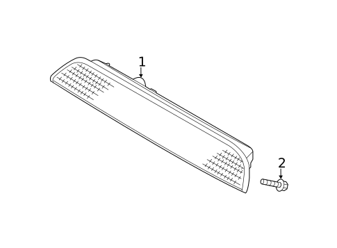 High Mounted Stop Lamp for 2014 Kia Sedona #0