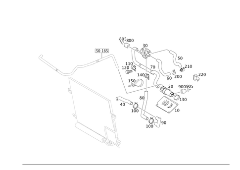 Heating Water Connection for 2008 Mercedes-Benz SLR McLaren #0